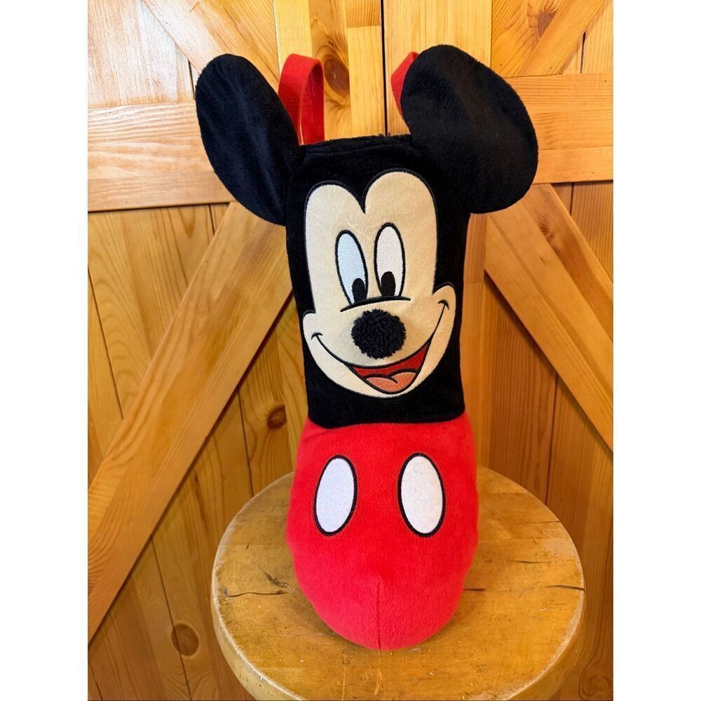MICKEY MOUSE CHRISTMAS STANDING BOOT STOCKING HALLOWEEN TRICK & TREAT CANDY BAG